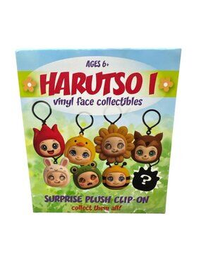 Harutso I Vinyl Face Collectibles Surprise Plush Clip-On Ages 6+ Mystery Box